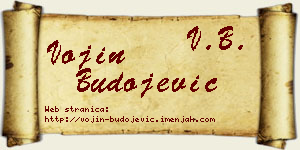 Vojin Budojević vizit kartica
